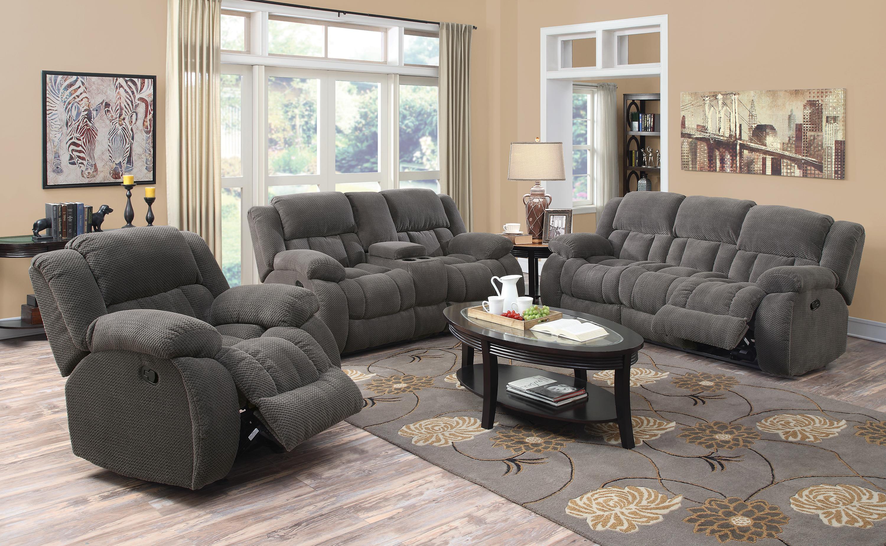 Coaster weissman casual best sale pillow padded glider recliner